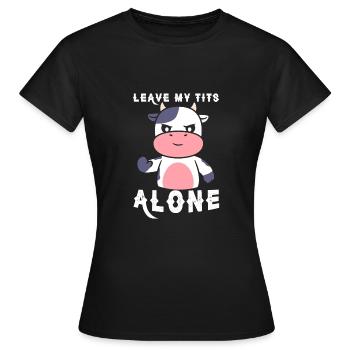 Vegan Fleischlos Tierlieb & Veganer - Frauen T-Shirt - Schwarz - Vorne - AI Model Female 172 dark (172cm)