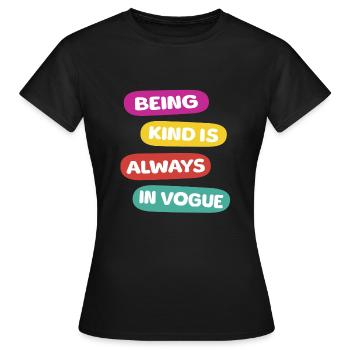 Dire la convivialité - T-shirt Femme - noir - Devant - AI Model Female 172 dark (172cm)