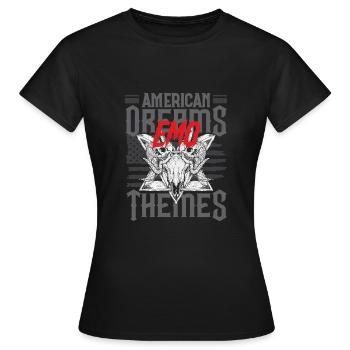 Emoticon Emo American Dreams Emo Themes Emocore - Frauen T-Shirt - Schwarz - Vorne - AI Model Female 172 dark (172cm)