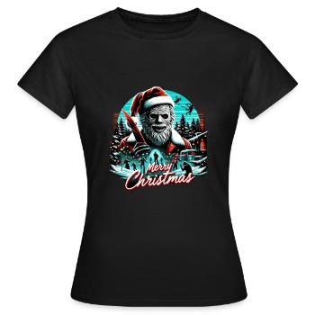 Joyeux Noël Festif Slasher Candy Cane Menace - T-shirt Femme - noir - Devant - AI Model Female 172 dark (172cm)