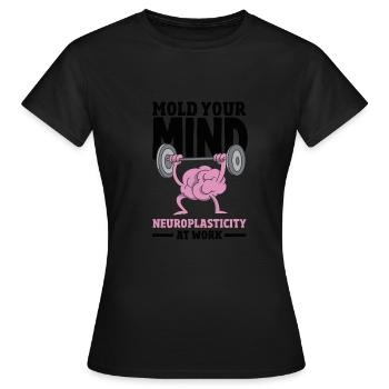 Unlock Your Brain's Potential Neuroplasticity - Frauen T-Shirt - Schwarz - Vorne - AI Model Female 172 dark (172cm)