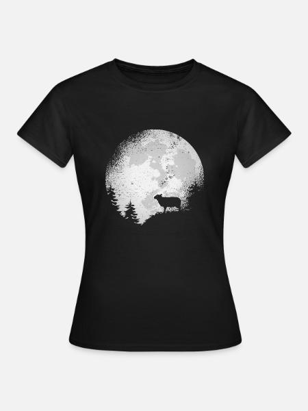 Schaf Vollmond Schafe Schafzüchter Schafhirte - Frauen T-Shirt - Schwarz