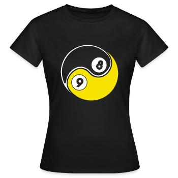 Billard billard billard - T-shirt Femme - noir - Devant - AI Model Female 172 dark (172cm)