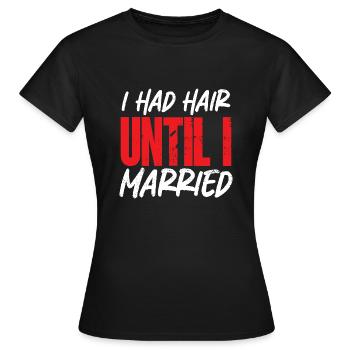 Bald Head Baldness Beard Bald Head - Women's T-Shirt - black - Front - AI Model Female 172 dark (172cm)