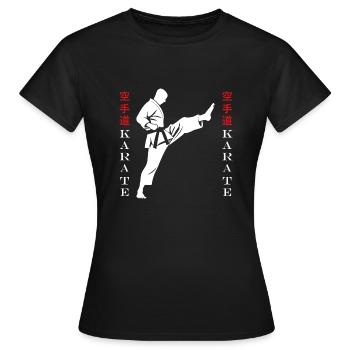 karate - T-shirt Femme - noir - Devant - AI Model Female 172 dark (172cm)