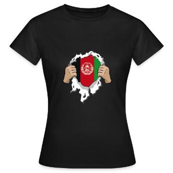 Afghanistan moto motards - T-shirt Femme - noir - Devant - AI Model Female 172 dark (172cm)