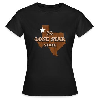 Lone Star Texas Design für stolze Texaner - Frauen T-Shirt - Schwarz - Vorne - AI Model Female 172 dark (172cm)