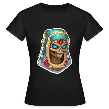 Momie - T-shirt Femme - noir - Devant - AI Model Female 172 dark (172cm)