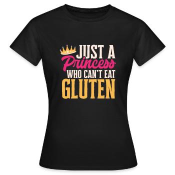 Sans gluten Intolérance au gluten - T-shirt Femme - noir - Devant - AI Model Female 172 dark (172cm)