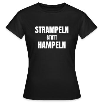 Pedalling instead of hopping - Women's T-Shirt - black - Front - AI Model Female 172 dark (172cm)