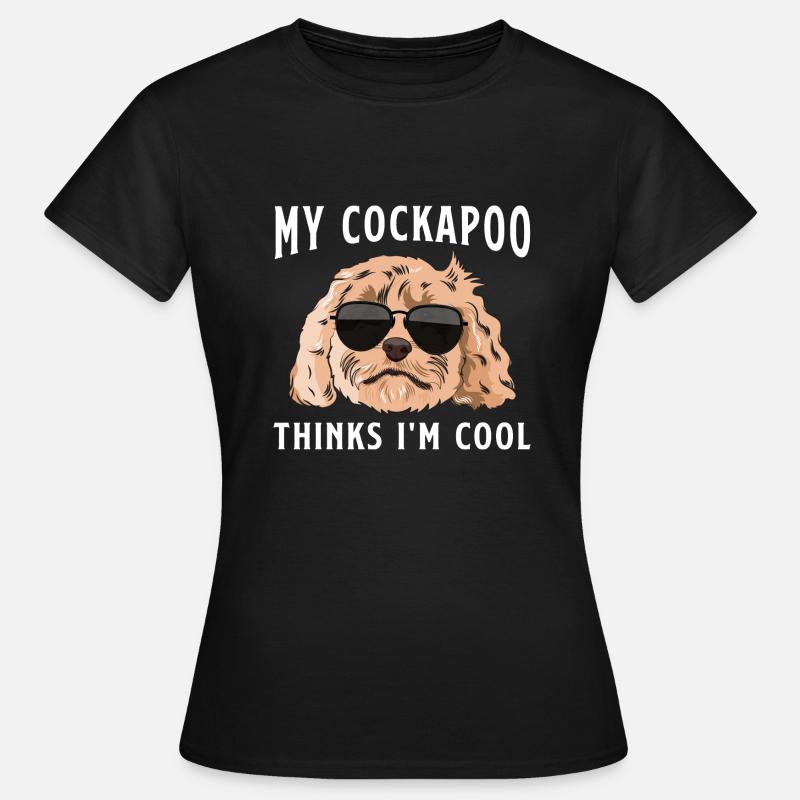 Cockapoo Hund - Frauen T-Shirt - Schwarz