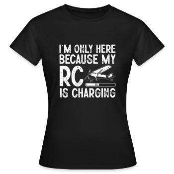 Modèle d’avion télécommandé - T-shirt Femme - noir - Devant - AI Model Female 172 dark (172cm)