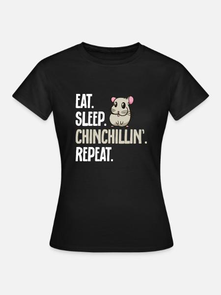 Chinchilla - Frauen T-Shirt - Schwarz