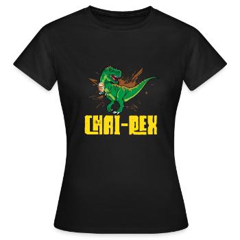 Thé Chai Masala Chai - T-shirt Femme - noir - Devant - AI Model Female 172 dark (172cm)