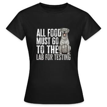 Silver Labrador Retriever Silver Lab - Women's T-Shirt - black - Front - AI Model Female 172 dark (172cm)