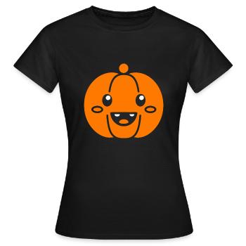 Citrouille - T-shirt Femme - noir - Devant - AI Model Female 172 dark (172cm)