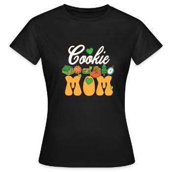 Cookie Mom Scout Mama Troop Leader Cookie Chaos - Frauen T-Shirt - Schwarz - Vorne - AI Model Female 172 dark (172cm)