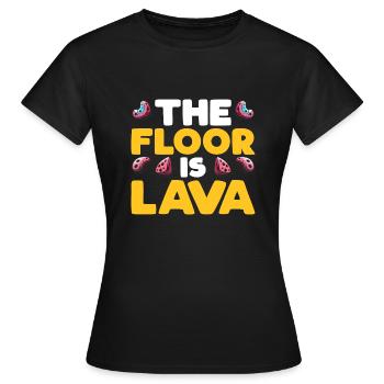 The ground is lava bouldering - Women's T-Shirt - black - Front - AI Model Female 172 dark (172cm)