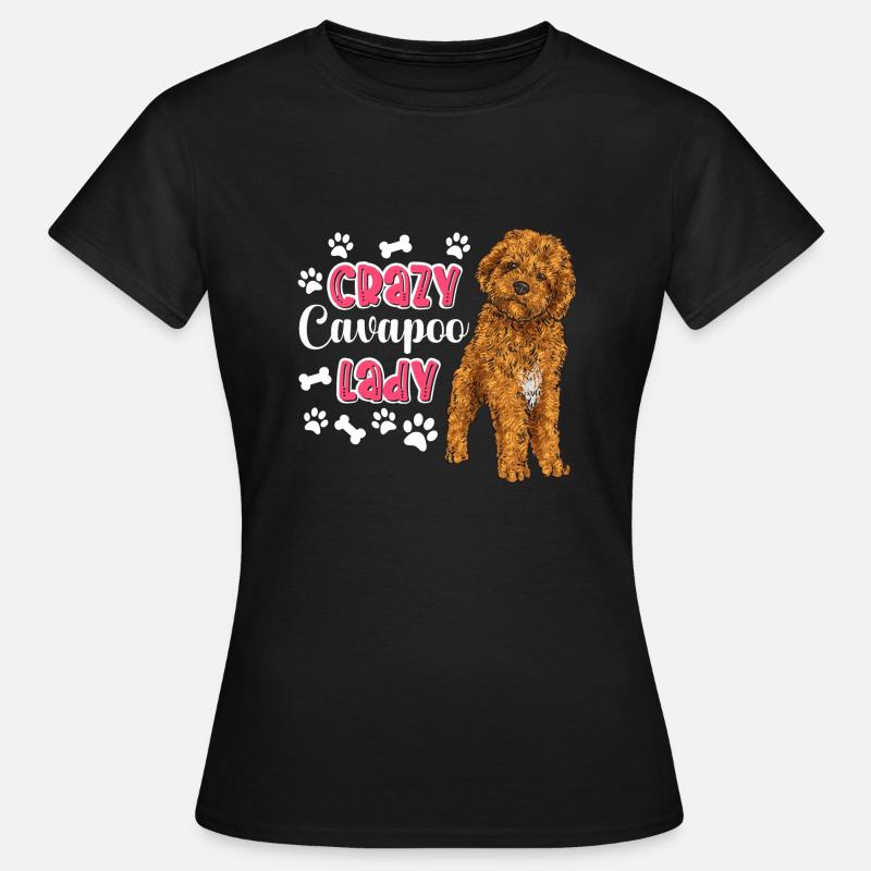Cavapoo Cavoodle Capoodle Hund - Frauen T-Shirt - Schwarz