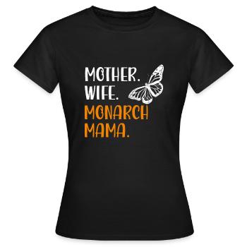 Monarque papillon monarque américain papillon monarque - T-shirt Femme - noir - Devant - AI Model Female 172 dark (172cm)