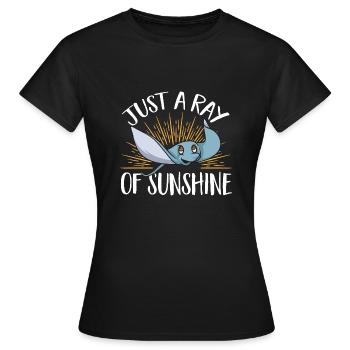 Raies pastenagues, raies manta, raies océaniques, raies - T-shirt Femme - noir - Devant - AI Model Female 172 dark (172cm)