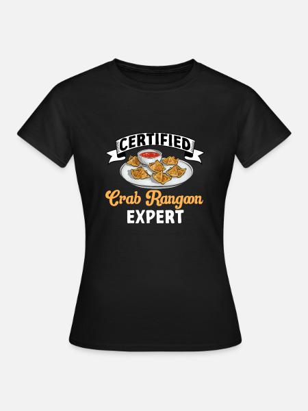 Krabben Rangoon Crab Rangoon - Frauen T-Shirt - Schwarz