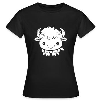 Buffle - T-shirt Femme - noir - Devant - AI Model Female 172 dark (172cm)
