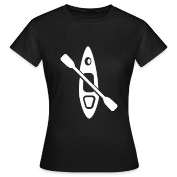 Kanu icon - Frauen T-Shirt - Schwarz - Vorne - AI Model Female 172 dark (172cm)