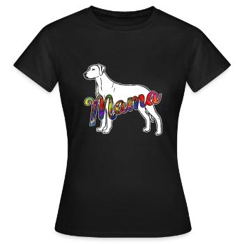 Rhodesian Ridgeback Rhodesian Ridgeback Mama - Women's T-Shirt - black - Front - AI Model Female 172 dark (172cm)