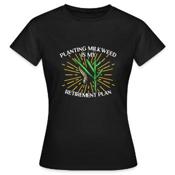 Monarque papillon monarque américain papillon monarque - T-shirt Femme - noir - Devant - AI Model Female 172 dark (172cm)
