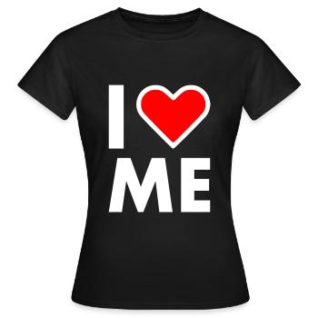 I love me - Frauen T-Shirt - Schwarz - Vorne - AI Model Female 172 dark (172cm)