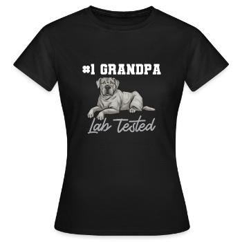 Silver Labrador Retriever Silver Lab - Women's T-Shirt - black - Front - AI Model Female 172 dark (172cm)
