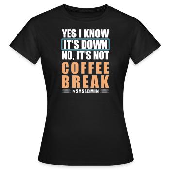 Administrateur réseau Ingénieur réseau - T-shirt Femme - noir - Devant - AI Model Female 172 dark (172cm)