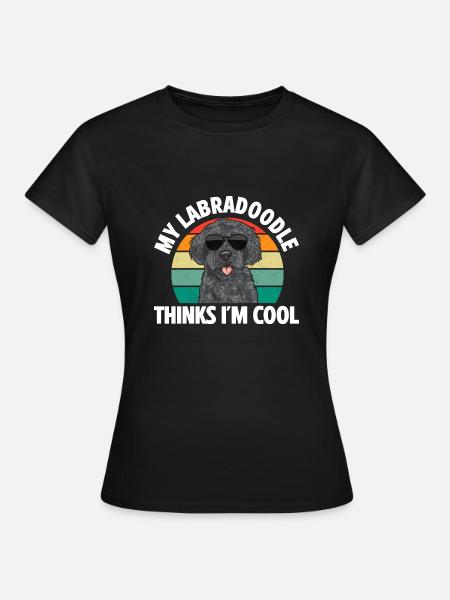 Labradoodle Hund - Frauen T-Shirt - Schwarz