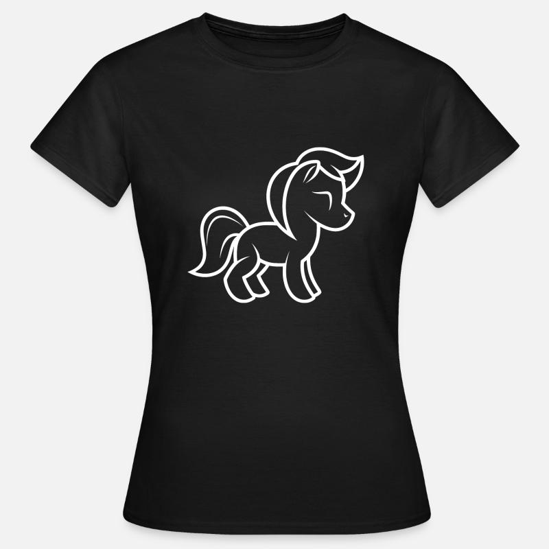 Pony - Maglietta da donna - nero