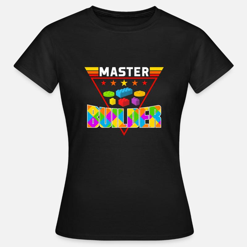Für Block Builder Dad Master Builder - Frauen T-Shirt - Schwarz