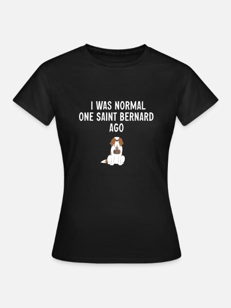 Bernhardiner St. Bernhardshund Hund - Frauen T-Shirt - Schwarz