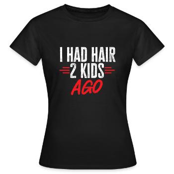 Bald Head Baldness Beard Bald Head - Women's T-Shirt - black - Front - AI Model Female 172 dark (172cm)