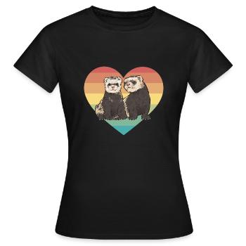 Ferret Owner Ferret - Women's T-Shirt - black - Front - AI Model Female 172 dark (172cm)