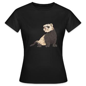 Ferret Owner Ferret - Women's T-Shirt - black - Front - AI Model Female 172 dark (172cm)