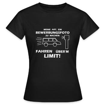 Ma façon de prendre une photo candide Blitzer - T-shirt Femme - noir - Devant - AI Model Female 172 dark (172cm)