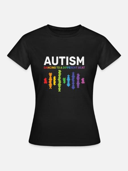 autismi - Naisten t-paita - musta