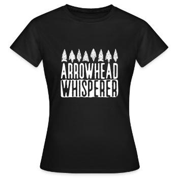 Arrowhead Hunting Arrowhead Collector - Women's T-Shirt - black - Front - AI Model Female 172 dark (172cm)