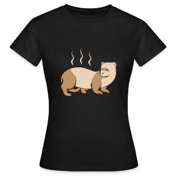 Ferret Owner Ferret - Women's T-Shirt - black - Front - AI Model Female 172 dark (172cm)