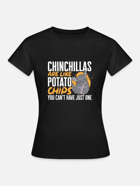 Chinchilla - Frauen T-Shirt - Schwarz