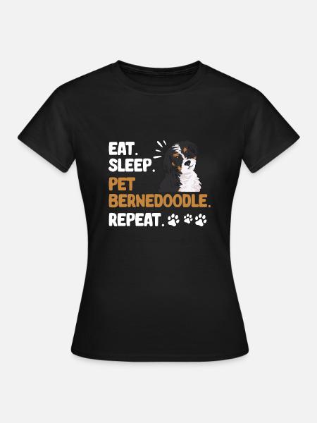 Bernedoodle Hund - Frauen T-Shirt - Schwarz