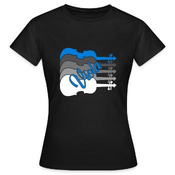 Awesome Viola - Women's T-Shirt - black - Front - AI Model Female 172 dark (172cm)