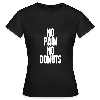 Donut - T-shirt Femme - noir - Devant - AI Model Female 172 dark (172cm)