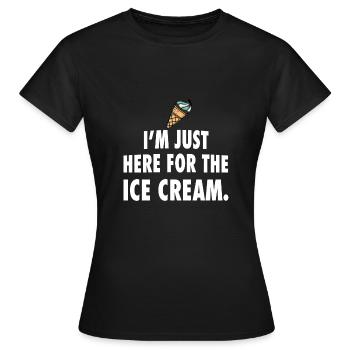Glace glace - T-shirt Femme - noir - Devant - AI Model Female 172 dark (172cm)