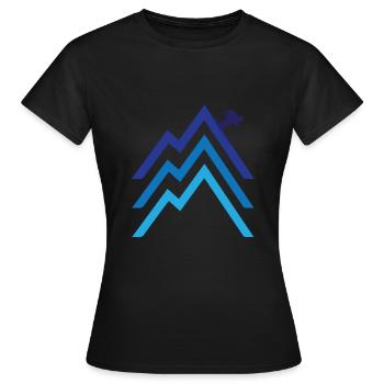 Ski - ski - T-shirt Femme - noir - Devant - AI Model Female 172 dark (172cm)